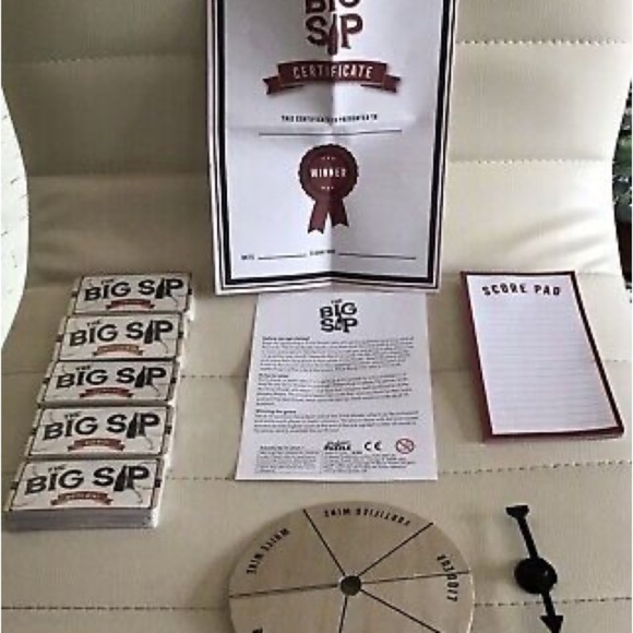 THE BIG SIP WINE & DRINKS TRIVIA SPIN CARD GAME 200 QUESTIONS  T29 - Picture 5 of 11